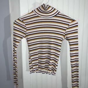 cute striped turtle neck